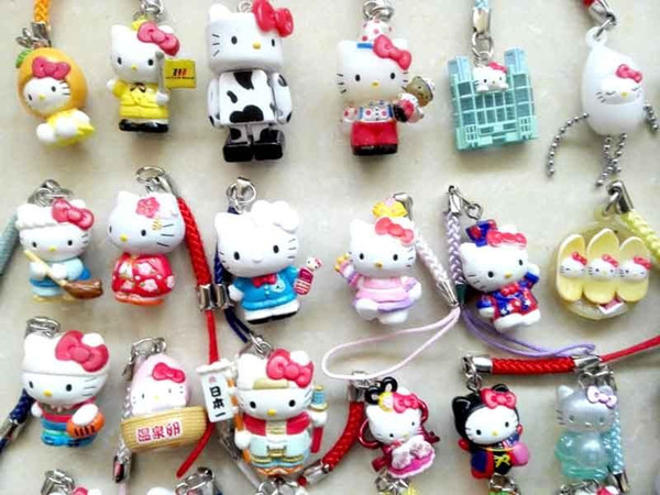 lovely Hellokitty Cell Mobile Phone &bag charms straps