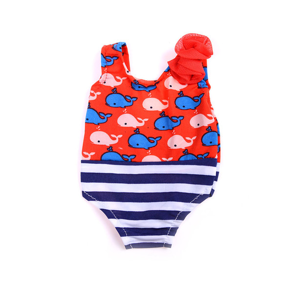 1Pcs Doll Summer Floral Beach SwimSuit For American Doll 18