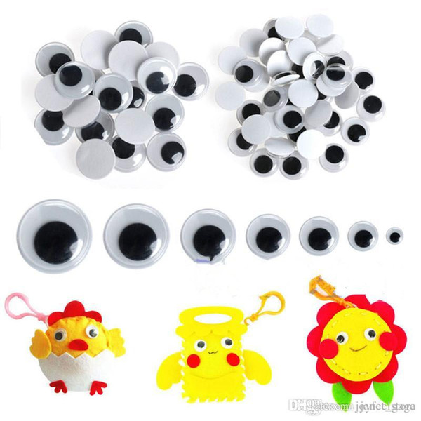 Self-adhesive Mixed 5mm /8mm /10mm /12mm/ 15mm/20mm/25mm/30mm Dolls Eye For Toys Dolls Googly Eyes Used For Doll Accessories