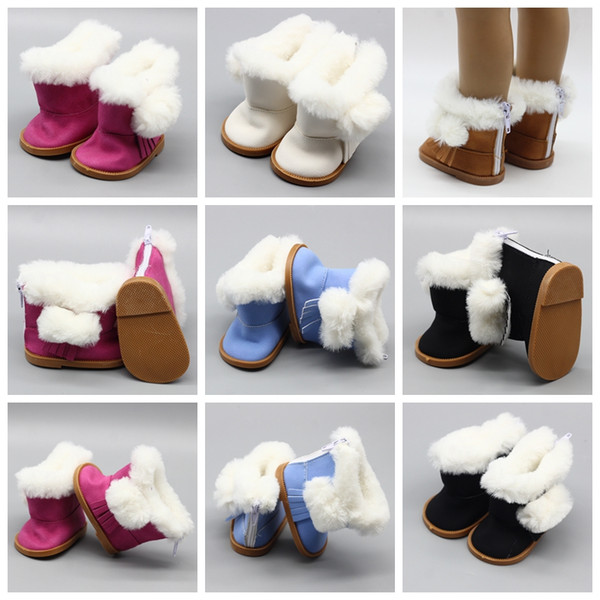 Doll Accessories Fashion Snow Boots Winter Boots for girl BJD 18 Inch Baby Doll Toys For Gift Kids Toys GGA857