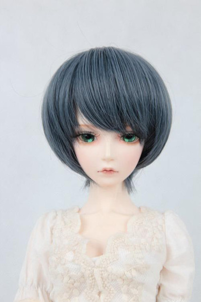 1/3 1/4 1/6 Bjd doll grey white short hair wig high temperature wire