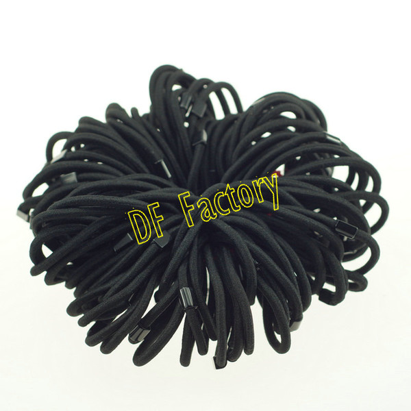 JZ101 Black Hair Bands Ponytail Holder For Lady Hair Wholesale Hair Accessories (100pcs/lot