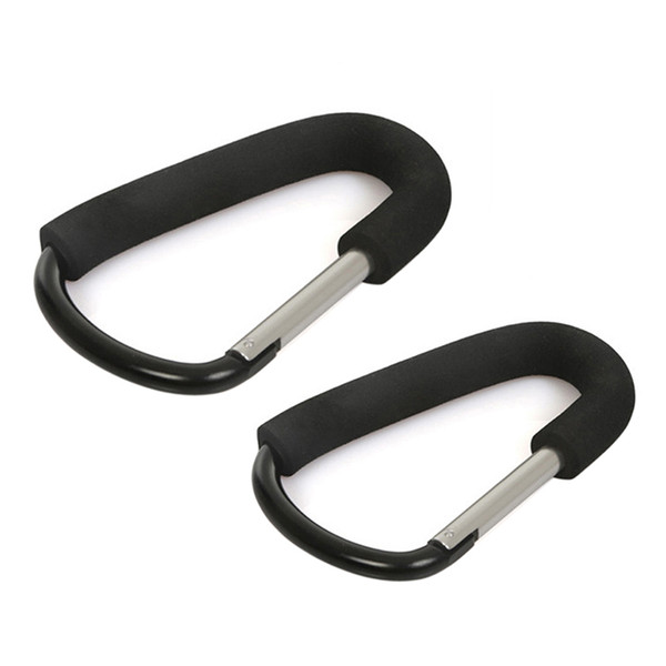 High Quality Aluminium Black Pram Hook Baby Stroller Hooks Shopping Bag Hanger Stroller Accessories FCI#