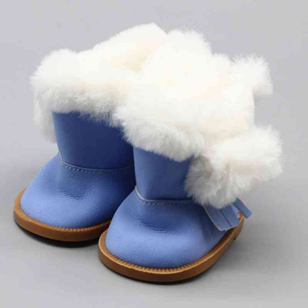 Plush Doll Toys Shoes Baby Kids Toys Plus Velvet Ball Tassel Warm Shoes Girls Boots Girl Snow Boots Winter Thick Boots