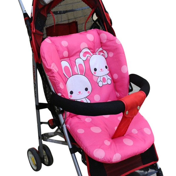 Cartoon Baby Stroller Seat Cushion Cart Stroller Full Cotton Thickening Carriage Umbrella Cart Trolley Pillow Cover Baby Car Pad