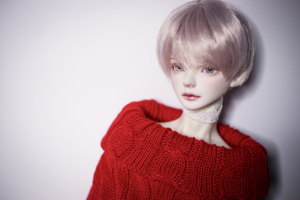 BJD doll clothes red twist stripe wide turtleneck sweater 1/41/3 MSD DD SDFF uncle doll accessories