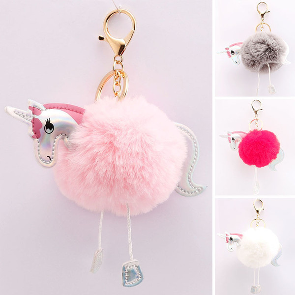 Lovely unicorn stuff toys animals petit something cute plush hanging toys unicorn stuffed animals birthdays gift key chain