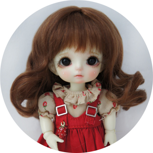 Jusuns 5-6inch Doll Wigs Long Princess Wavy Mohair 1/8 BJD Doll Wigs 7 Colors Available D20313