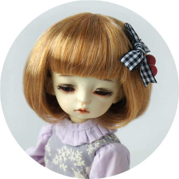 Jusuns 6-7inch Cute BoBo Hair with Full Bang for 1/6 BJD Dolls 3M YOSD Custom Wig Order 6 Colors for Option JD478