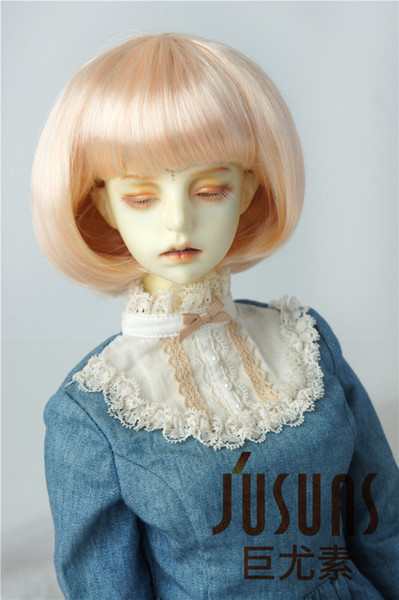 Jusuns 8-9inch Cute BoBo Hair with Full Bang for 1/3 BJD Dolls SD Custom Wig Order 3 Colors for Option JD478