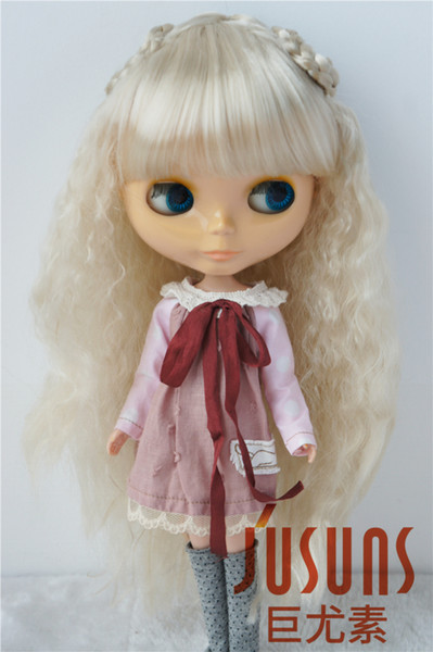 Jusuns 9-10inch Doll Wig Fairly Sobazu BJD Wig Synthetic Mohair Doll Accessories Blond Blythe Wig JD098