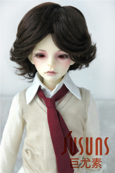 Jusuns 7-8inch 18-20cm Doll Wig Cupid Style Hair for 1/4 BJD Dolls MSD Doll Accessories 8 Colors for Option JD075