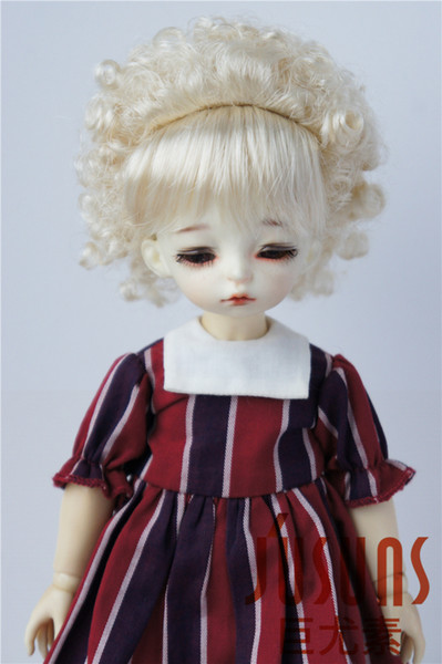 Jusuns 1/6 1/4 1/3 Afro Curly Doll Hair YOSD MSD SD Doll Accessories Resin Porcelain Doll Hair Blond JD072