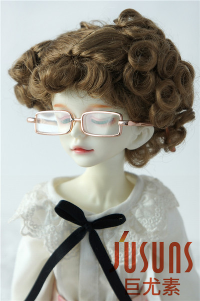 Jusuns 7-8inch Doll Wig Classical Pony Curly Synthetic Mohair BJD Wig 1/4 Doll Accessories 3 Colors Available JD048