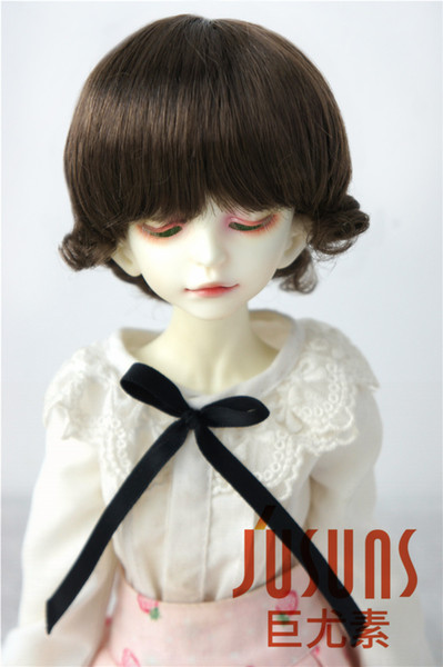 Jusuns 7-8inch Doll Hair 1/4 Short Slight Curly BJD Wig MSD Synthetic Mohair Doll Wigs 5 Colors Available Doll Decoration JD047