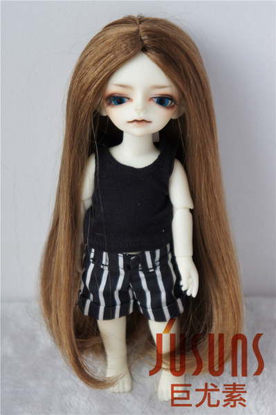 Jusuns Long Forest Straight Doll Hair 4-5inch Synthetic Mohair Doll Wig 1/12 BJD Doll Accessories 4 Colors JD016