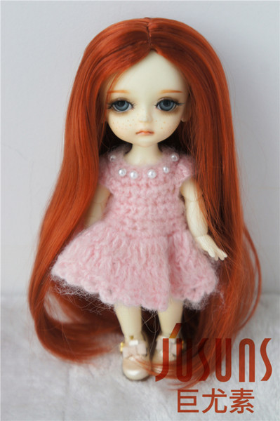 Jusuns Long Forest Straight Doll Hair 5-6inch Synthetic Mohair Doll Wig 1/8 BJD Doll Accessories 4 Colors JD016