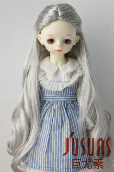 8-9inch Alice Fantasy Synthetic Mohair Wigs SD Resin Doll Wig 1/3 BJD Doll Accessories Brown Grey and Blond Wig JD028