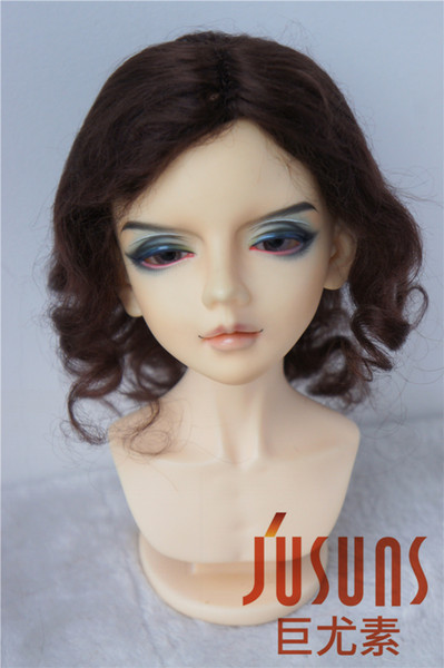 Wig only 8-9inch Long Alice Mohair Doll Wig 1/3 BJD Doll Wigs with Curly End Easy to Restyle JD029