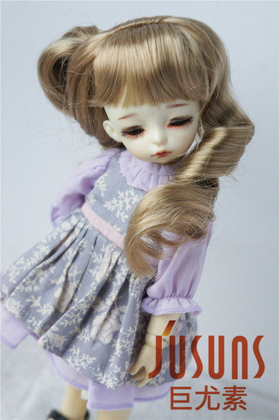 Jusuns 1/8 1/6 1/3 Lovely Curly BJD Kanekalon Fiber Doll Wig YOSD SD Doll Hair Fashion Lati Doll Accessorie JD069