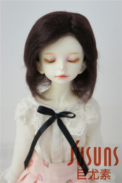 Jusuns 7-8inch Short Cut Mohair Doll Wig MSD Resin Doll Hair 1/4 BJD Doll Accessories 3 Colors Available JD014