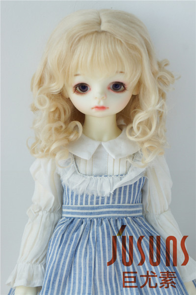 Jusuns 8-9inch Doll Wigs SD Long Princess Wavy Mohair Wig 1/3 BJD Doll Hair 9 Colors Available D20313