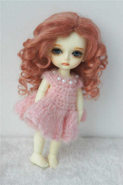 Jusuns 1/8 Baby Wave Curly Mohair BJD Doll Wigs 5-6inch Doll Accessories 8 Colors Available JD039