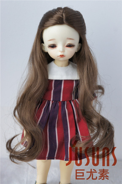 6-7inch Alice Fantasy Synthetic Mohair Wigs YOSD Resin Doll Wig 1/6 BJD Doll Accessories Brown Grey and Blond Wig JD028