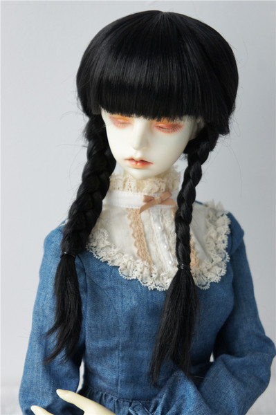 Jusuns Double Braids Anna Doll Hair 8-9inch Synthetic Mohair Doll Wig 1/3 BJD Doll Accessories JD018B