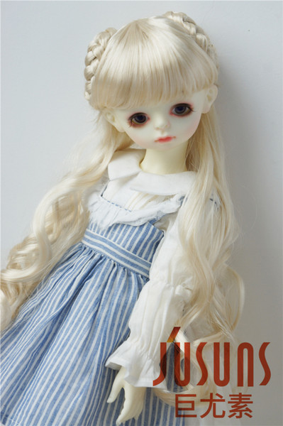 Wigs Only! Jusuns 8-9inch Doll Hair Lady Long Synthetic Mohair Doll Wigs 1/3 SD BJD Accessories JD125