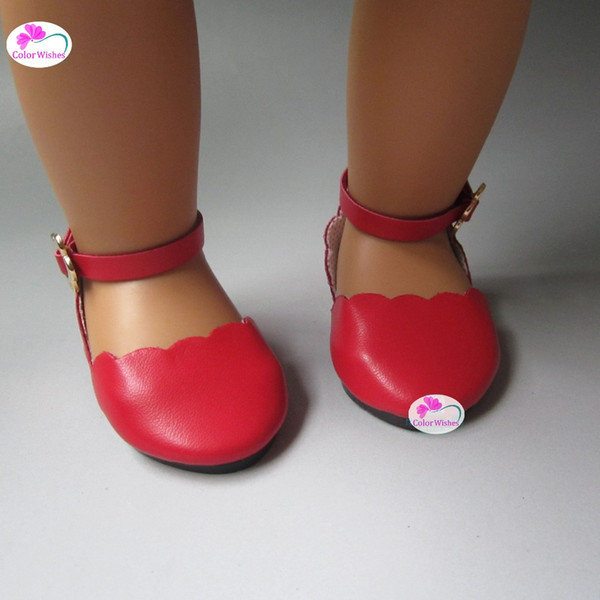 Fashion pointed shoes for 18 inches 45cm American Girl & Zapf baby born doll accessories