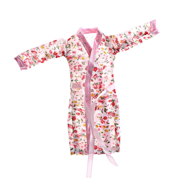 1Pcs Doll Accessories Kids Best Toys Bedroom Pajamas Robe Nighty Bathrobe Clothes For Dolls Robe Shorts For Ken BJD