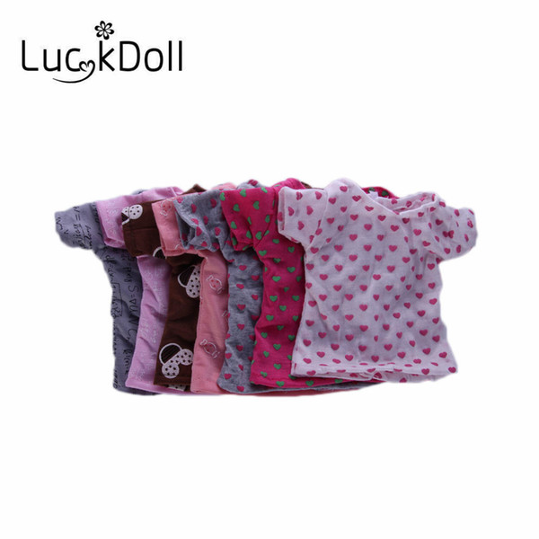 Luckdoll lovely T shirt Baby born Doll Clothes Wear fit 43cm Baby Born zapf, Children best Birthday Gift