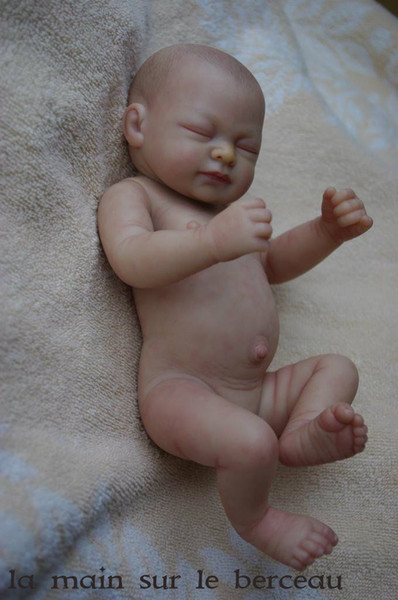 10Inch Reborn Doll Kit Full Limb Anatomically Correct Sleeping Soft Silicone Vinyl For Babies Christmas Birthday Gift