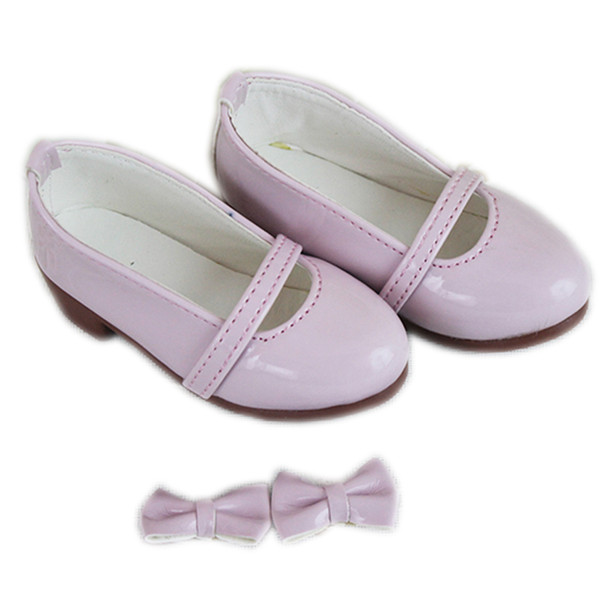 7.5cm Doll Accessories Shoes Handmade PU Shoes Outfit for 60cm BJD 1/3 Doll Pink White Bow Dancing Toy Accessories For Girls Kid