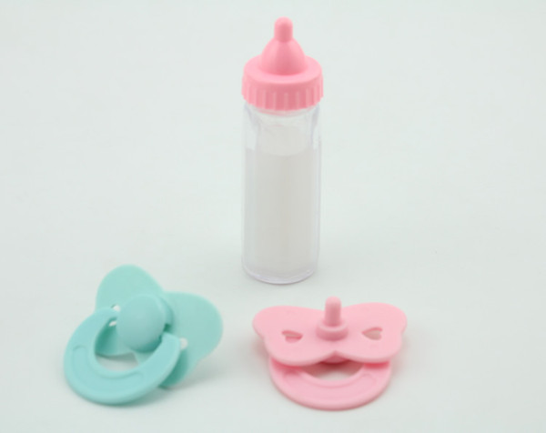 2sets/lot Feeding Bottle And Pacifiers For Reborn Baby Dolls Toy Magic Disappearing Milk Play Toys Accessories Gifts Juguetes