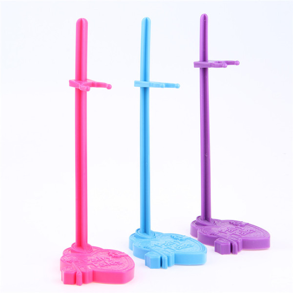 10Pcs/lot BDCOLE Doll Stands Purple Pink Blue Display Holder Doll Accessories for Monster High Dolls Girls Gift Toys