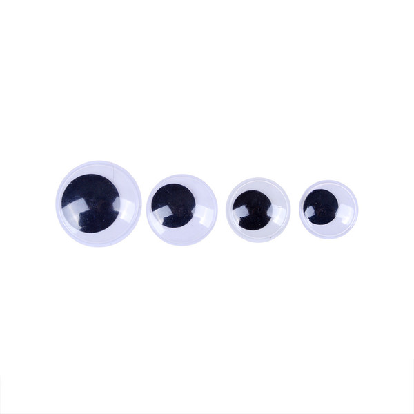 100Pcs/bag New Self-adhesive Googly Eyes Round Movable Toys Eye for DIY Doll Accessories Wholesale 20/22/25/30mm