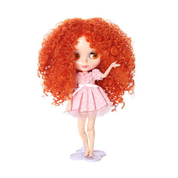 New Arrivals Sweet Full Doll Wig Hairpiece Curly Hair 27-28cm for 1/6 Blythe Dolls Colorful Dolls Wigs Brick Dolls Accessories