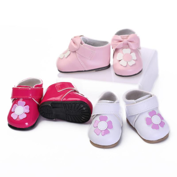 Handmade Fashion Princess Flower Shoes For 50-55cm Silicone Reborn Baby Girl Doll Newborn Babies Dolls Shoes Accessories