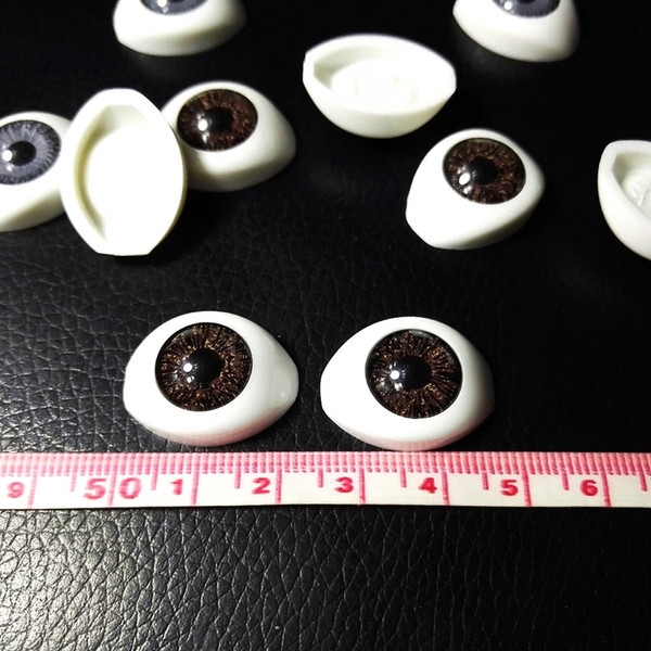 20pcs/bag 22*16.5mm dolls eyes Plastic eyeballs doll accessories BJD toys accessories Eyes Eyeballs Wholesale Mixed color