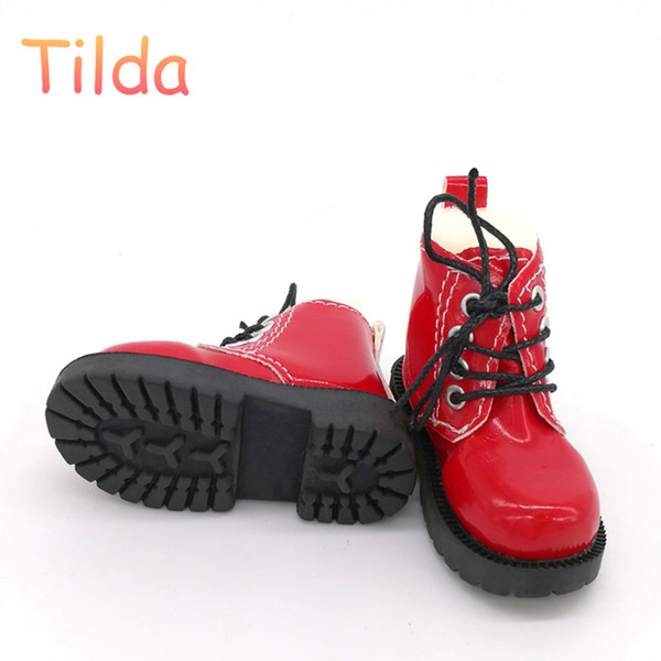 Tilda 7cm Length 1/3 BJD Doll Toy Shoes,Lovely Mini Shoes Simulation Leather Short Boots for Dolls High Quality Doll Accessories