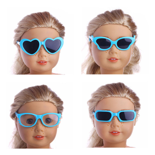 Elliptical Frame Fashion Glasses Fit For American Girl Doll 18 inch American Girl Doll,43CM Newborn baby doll Accessories