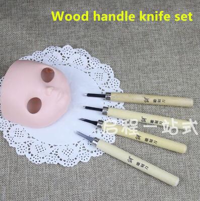 BJD doll blyth change tools change makeup wood handle knife set doll accessories bjd carve mouse engraved open eyes Tools DIY