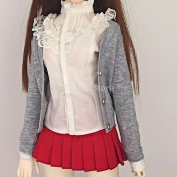 Cardigan Sweater Doll Clothes With Buttons For1/3 1/4 BJD SD LUTS Dollfie Dolls Accessories