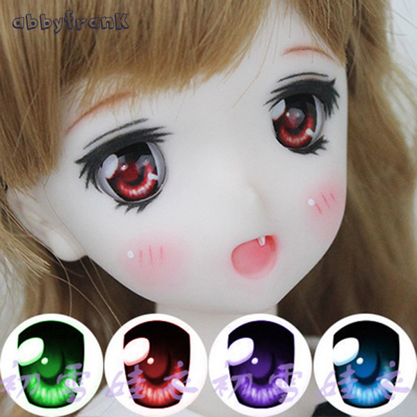 Abbyfrank 1 Pair Acrylic Eyes For Toy SD BJD Eye Doll Cartoon 14mm 16mm 18mm 1/3 1/4 1/6 For BJD Doll Accessories Anime For Doll