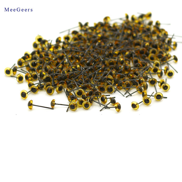 Glass Eyes 3-12mm Needle Felting Material Kit DIY Accessories Black Beans Needle Type Eye for Teddy Puppets Dolls Crafts