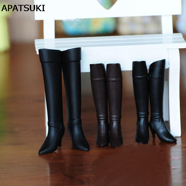 Fashion High Heel Shoes For Blythe Dolls 1/6 Long Boots For Licca Doll Mini Shoes For Momoko 1/6 BJD Doll Accessories