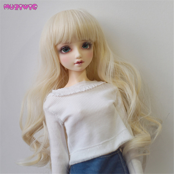 MUZIWIG 1/3 1/4 1/6 BJD Dolls Wigs Loose Wave Synthetic Hair Wigs