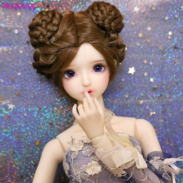 MUZIWIG New Item Sythetic Curly Hair Wigs for 1/3 1/4 1/6 BJD Dolls Wig Only